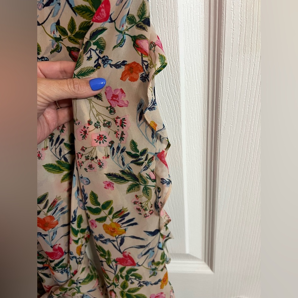 julia jordan Floral-Print Ruffled Midi Dress NWT size 14 - Picture 6 of 8